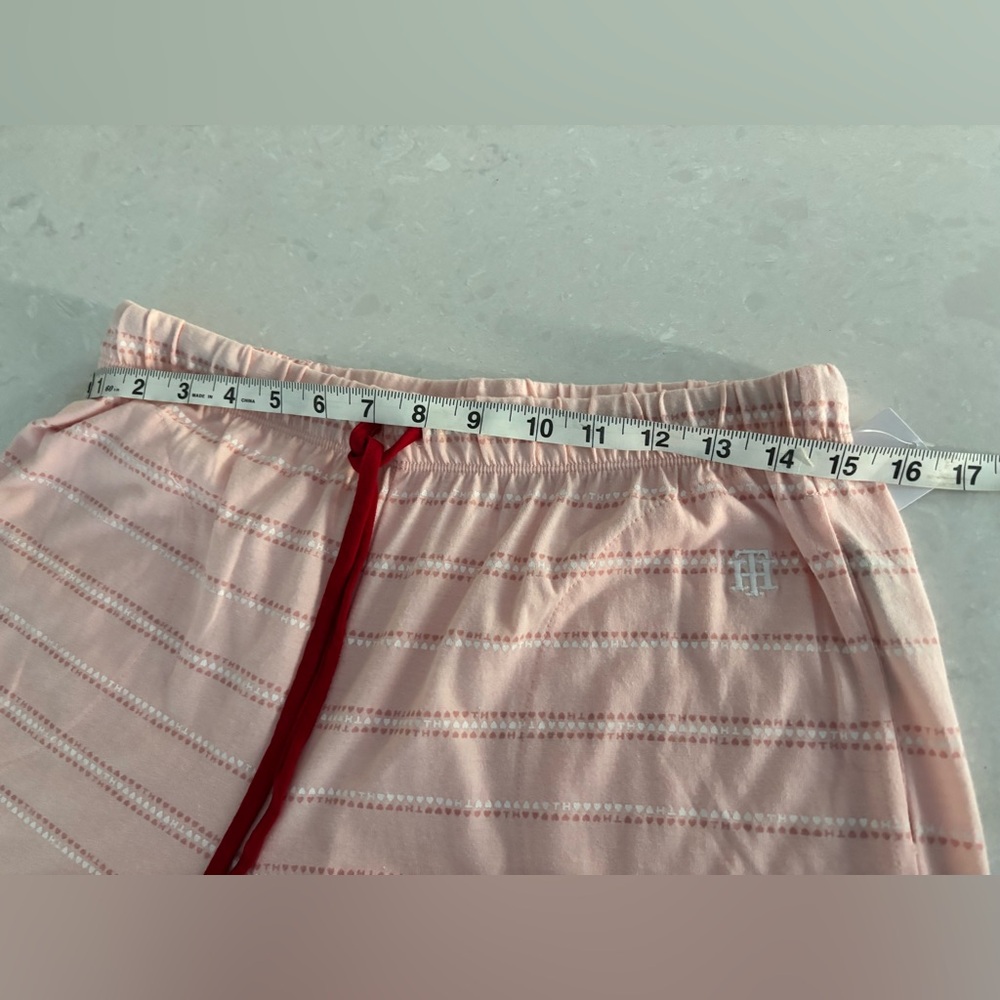 Tommy Hilfiger Pink and White Women's Pajama Set - Picture 7 of 13